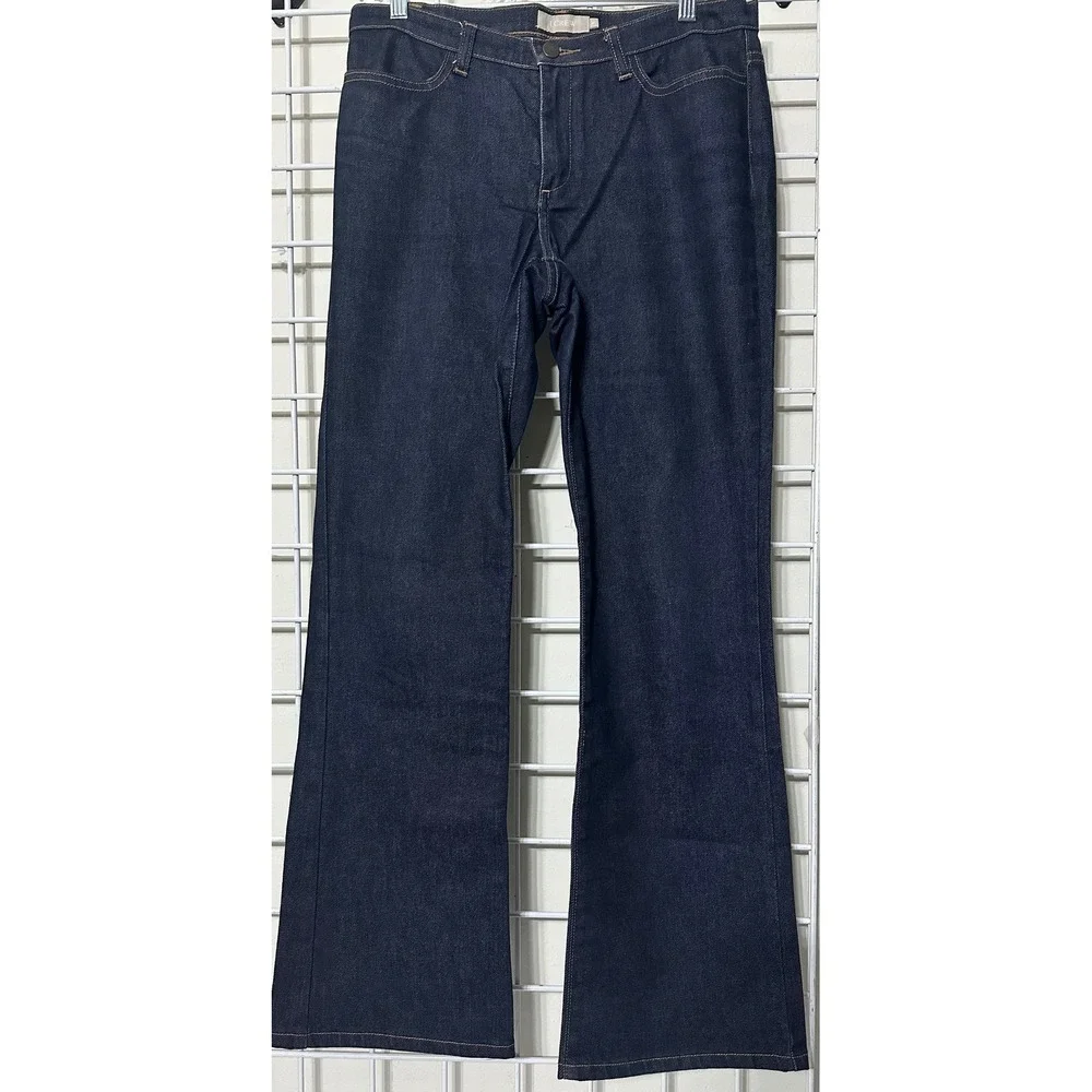 EUC J. Crew Dark‎ Wash Denim Jeans Bootcut Flared Leg Women's Size 8